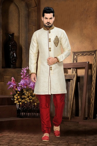Attractive Unique Designer Collectioncream Color Royal Sherwani
