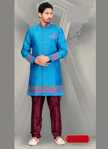 Glamour Look Royal Rich Blue Color Royal Sherwani