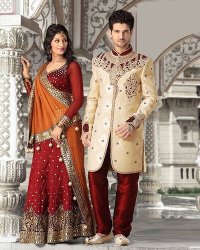 Outstanding Look Cream Color Royal Sherwani For Men