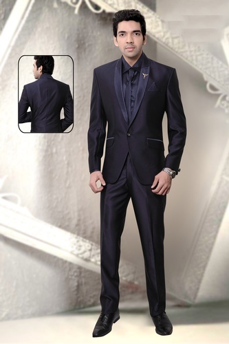 Slim Fit One Button Wedding Reception Suit