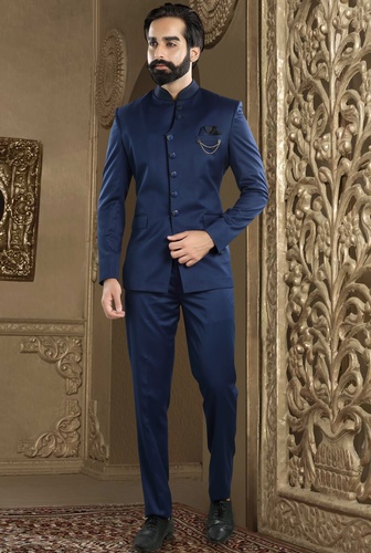 Royal Blue Bandhgala Jodhpuri Suit