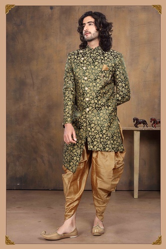 Multicolor Asymmetrical Imported Fabric Indo Western