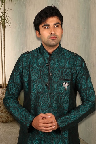 Graceful Green Pathani Suit BL4024