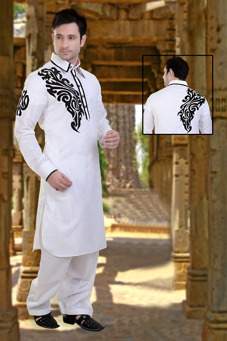 Alluring White Color Kurta Payjama