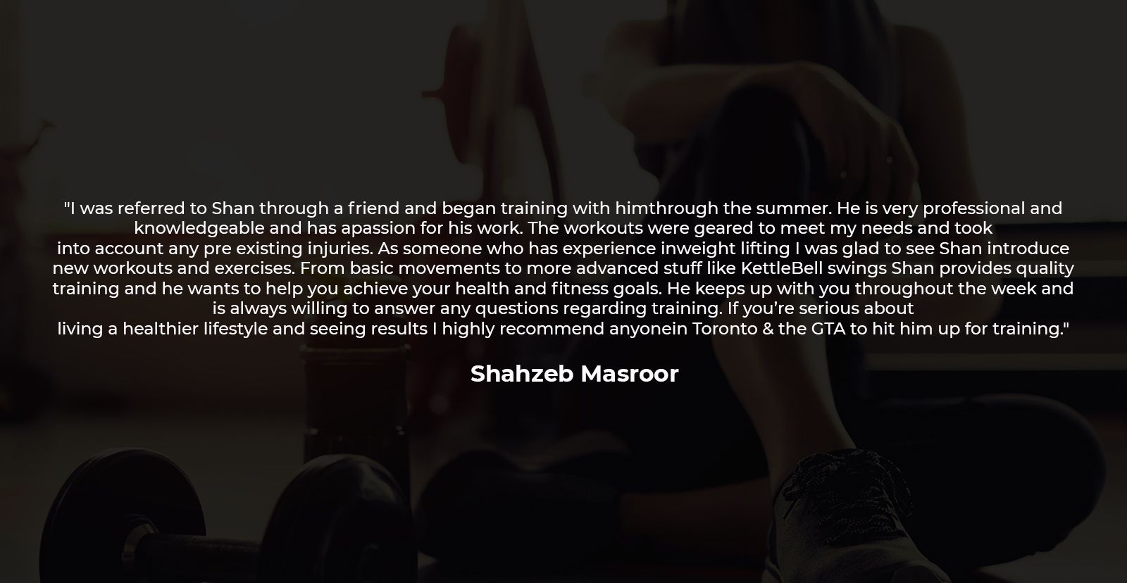Client Review - In-Home Personal Training Brampton by Train Smart Fitness & Health
