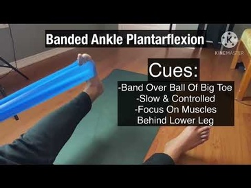 Exercises for Tight, Stiff or Immobile Ankles - Resistance Band Plantarflexion & Dorsiflexion
