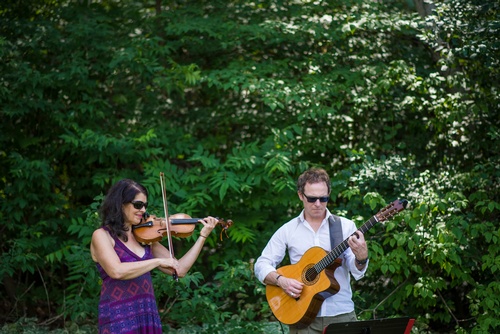 Musicians Playing Violin at a Wedding Captured by Wedding Photographer Barrie - Matt Tibbo