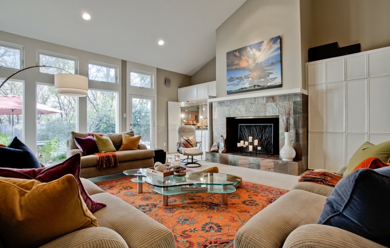 Family Room Interiors by Luxury Interior Stylist Dallas TX - Jodell Clarke Designs LLC