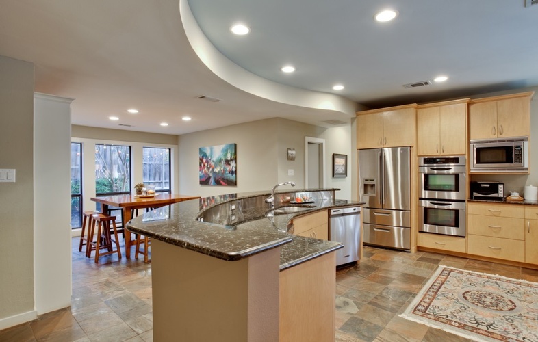 Custom Kitchen Interiors with Granite And Wood Furnishing by Jodell Clarke Designs LLC - Interior Stylist Dallas