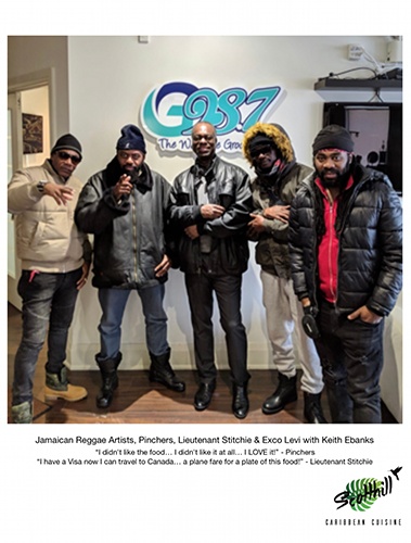 Jamaican Reggae Artists, Pinchers, Lieutenant Stitchie and Exco Levi with Keith Ebanks