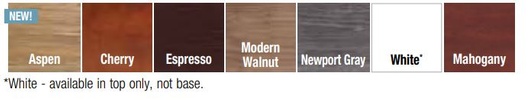 Harmony Laminate Colors for Boat Shaped Top