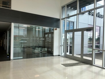 Private Office- with glass window-dealership logo