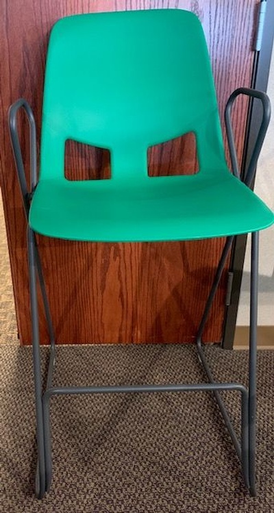 Used American seating Poly Stool
