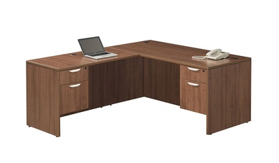 Harmony Desk with Return and Pedestal
