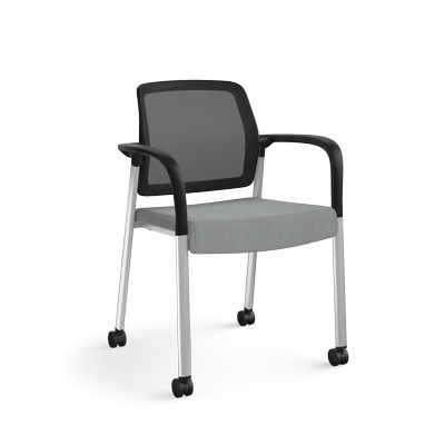 Allsteel Relate Side Chair with Arms and Casters