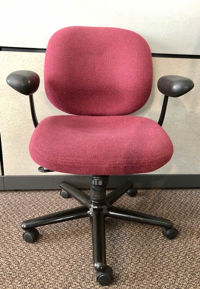 Used Herman Miller Ergon Task Chair- Burgundy Upholstery