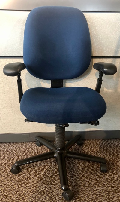 Used Herman Miller Ergon Task Chair - Blue Upholstery