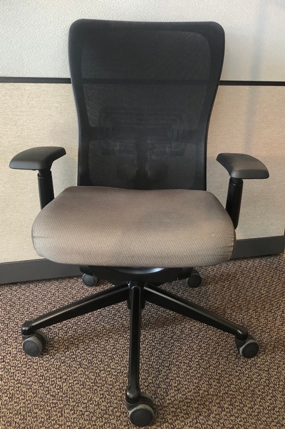 Used Haworth Zody Task Chair with Adj. Arms - Tan Fabric Seat