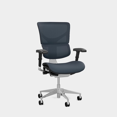 X-CHAIR X3 Management Chair - Grey Mesh Upholstery - DEMO SALE