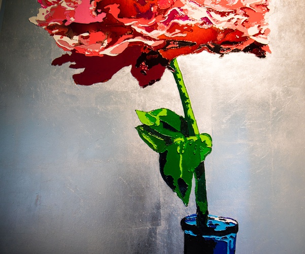The Connaught Flower Painting by Canadian Contemporary Artist - Carolina Vargas Reis