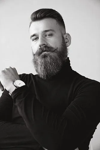 Black and white headshot of a gentleman