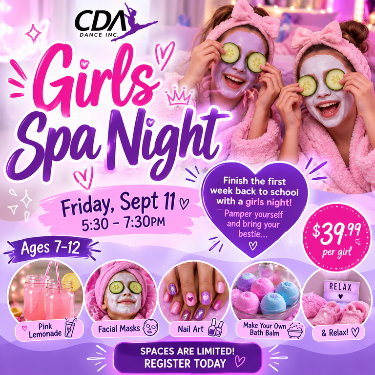 Girls Spa Night- Sept 11