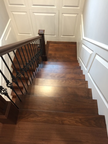 Wooden Staircase Installation Services Richmond by TJL Floor And Garage Door Inc