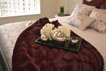 Cozy Bed - Home Staging Services Oakville, Ontario by The Passion of Home Staging
