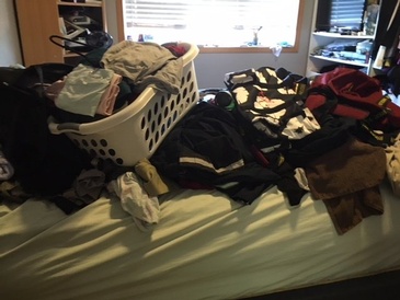 Before Organizing Clothing - Residential Cleaning Services in Medicine Hat, AB by JAG Cleaning Services Ltd.