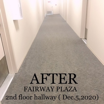 After Cleaning Hallway Carpet at Fairway Plaza Apartments by Professional Cleaners at JAG Cleaning Services Ltd.
