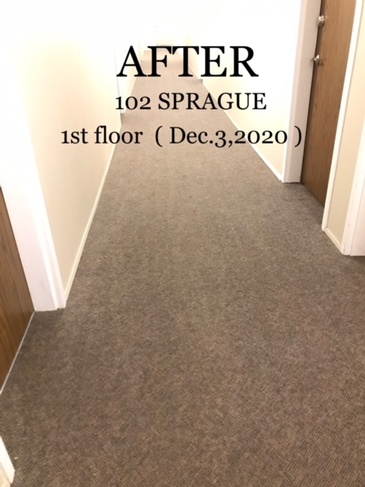 A Look After Cleaning Hallway Carpet at Sprague Apartments by Best Cleaning Experts at JAG Cleaning Services Ltd.