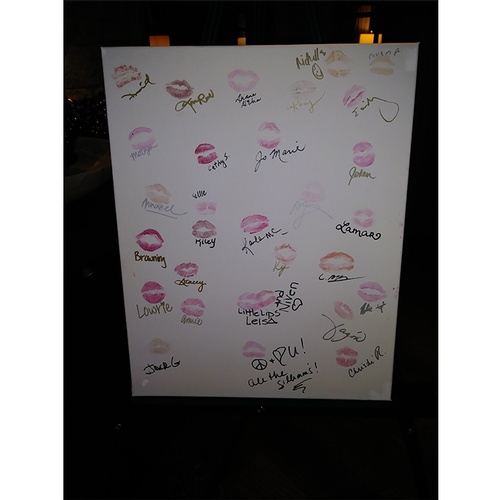 Lipstick Prints on a Whiteboard - Virtual Lip Print Readings by Mystic Kathryn