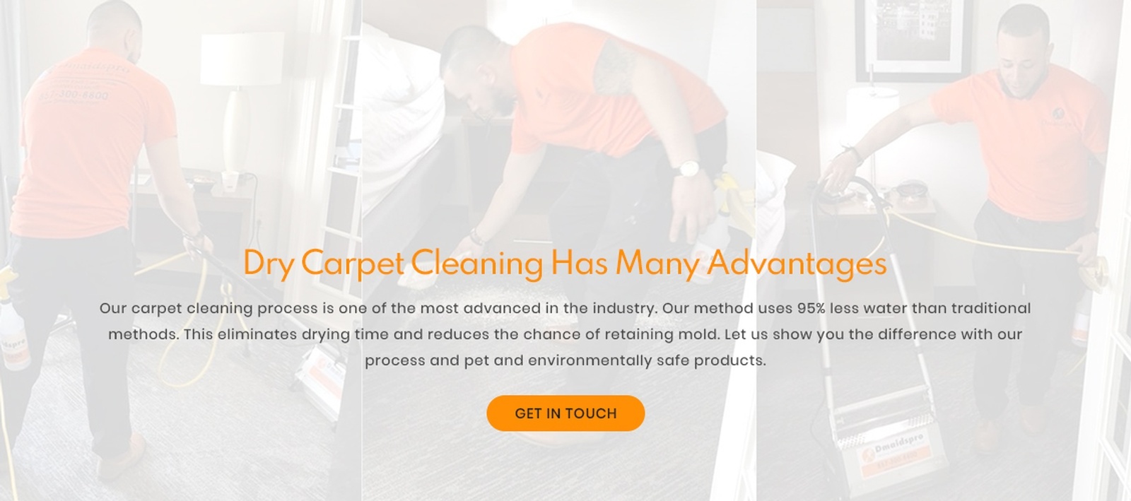 Dry Carpet Cleaning has many advantages - DMaidsPro