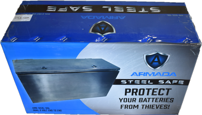Armada Steel Safe Dual 6V Lockable Box Rectangular