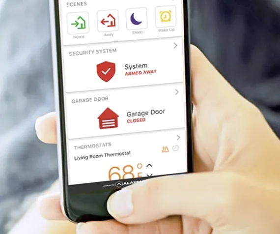 Remote control home security system Ottawa app