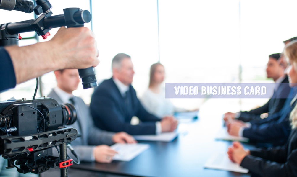 video business card