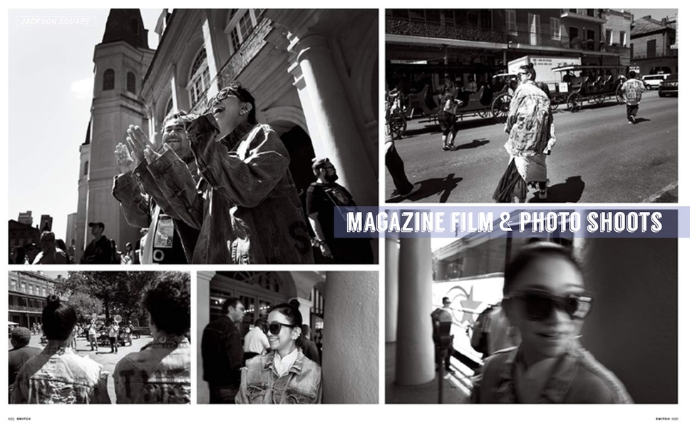 magazine film & photo shoots 