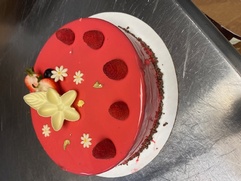 Chocolate-Raspberry mousse cake