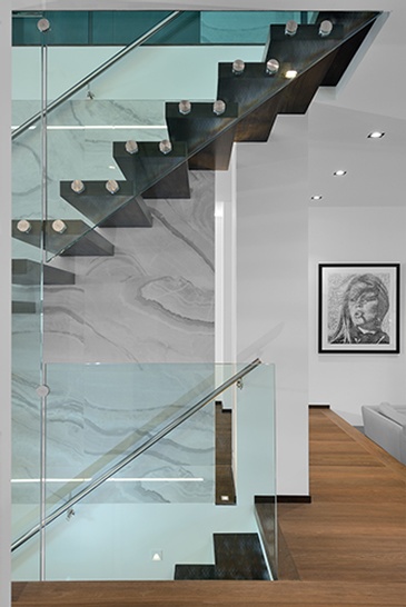 Modern Staircase - Full House Restoration Services by Battiston Construction - Commercial Builders in Toronto