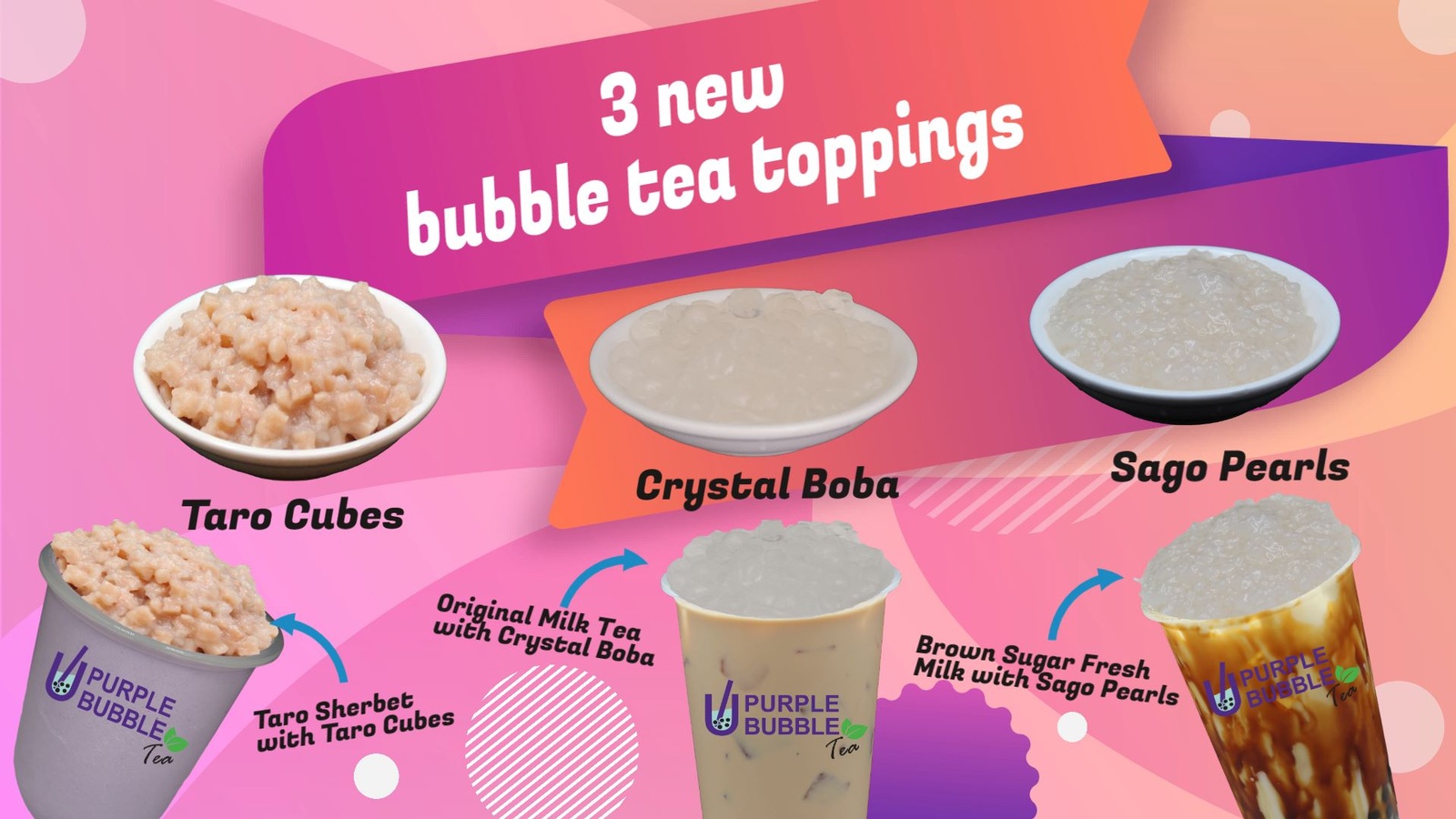 3 new bubble tea toppings