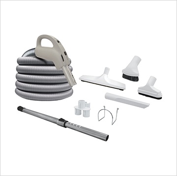 Central Vacuum Hose Kits - Central Vacuum Installation Etobicoke - Breath-E-Z Vacuum Services