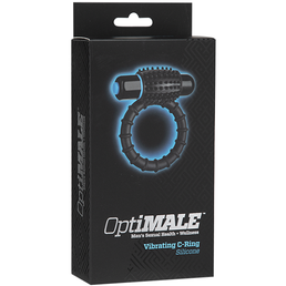 OptiMALE Vibrating Silicone Cock Ring, Black at Online Sex Store, The Love Boutique