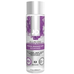Shop For JO All In One Massage Glide, Lavender, 120ml/4oz at Online Adult Sex Toy Store, The Love Boutique