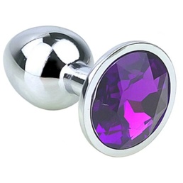 Jeweled Butt Plug, Stainless Steel, Large at Online Canadian Adult Shop, The Love Boutique
