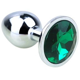 Jeweled Butt Plug, Stainless Steel, Small, Green and more at Online Adult Sex Store, The Love Boutique