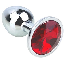 Jeweled Butt Plug, Stainless Steel Heart, Small, Red and more at Online Adult Sex Store, The Love Boutique