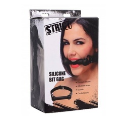 Silicone Bit Gag, Black at Sex Toy Store Canada, The Love Boutique