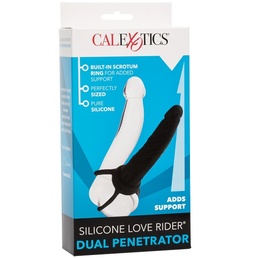 Silicone Lover Rider Dual Penetrator, Black and more at Online Adult Sex Store, The Love Boutique