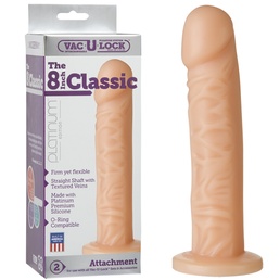 8in Platinum Silicone Dong at Sex Toy Store Canada, The Love Boutique