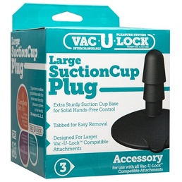 Vac-U-Lock Suction Cup Plug, Black at Online Sex Store, The Love Boutique